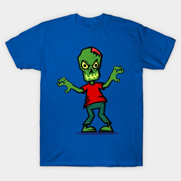 Halloween Carton Zombie T-Shirt by holidaystore